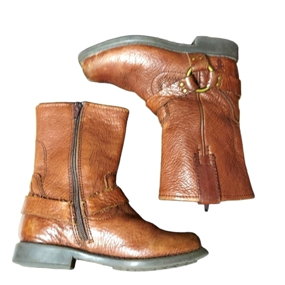 FRYE Youth size 9 leather boots children's unisex - Picture 8 of 16